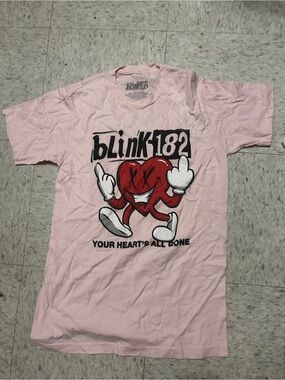 Blink-182 Pink Graphic Band Tee - Your Heart's All Gone